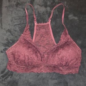 Burgundy Aerie bralette
